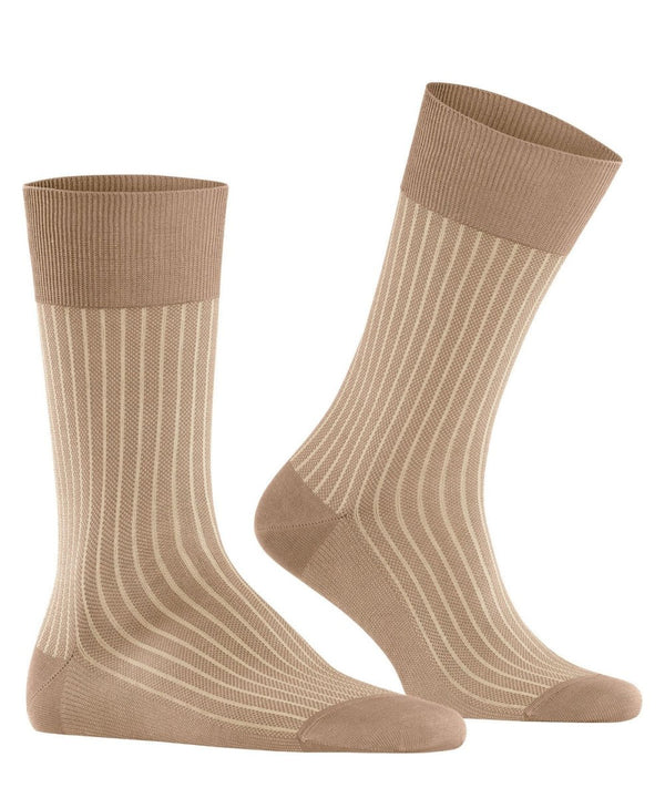 Oxford Stripe Men Socks in Camel - The Shoe Hive