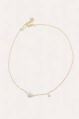 P228 Recycled Silver 18ct Gold Plated Necklace FWP/CZ - The Shoe Hive