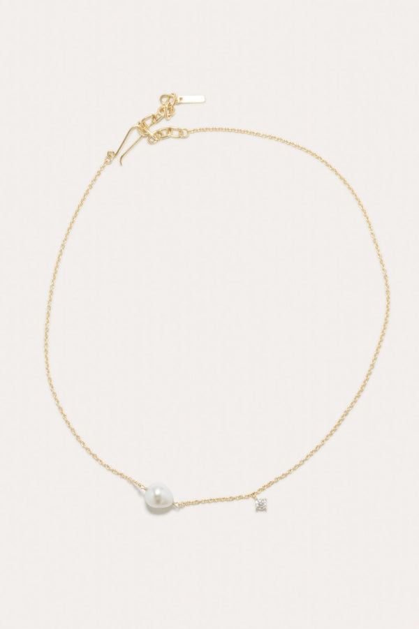 P228 Recycled Silver 18ct Gold Plated Necklace FWP/CZ - The Shoe Hive