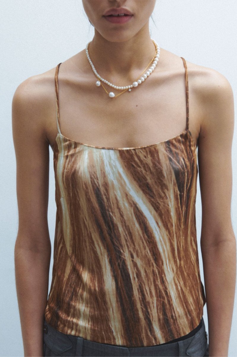 P228 Recycled Silver 18ct Gold Plated Necklace FWP/CZ - The Shoe Hive