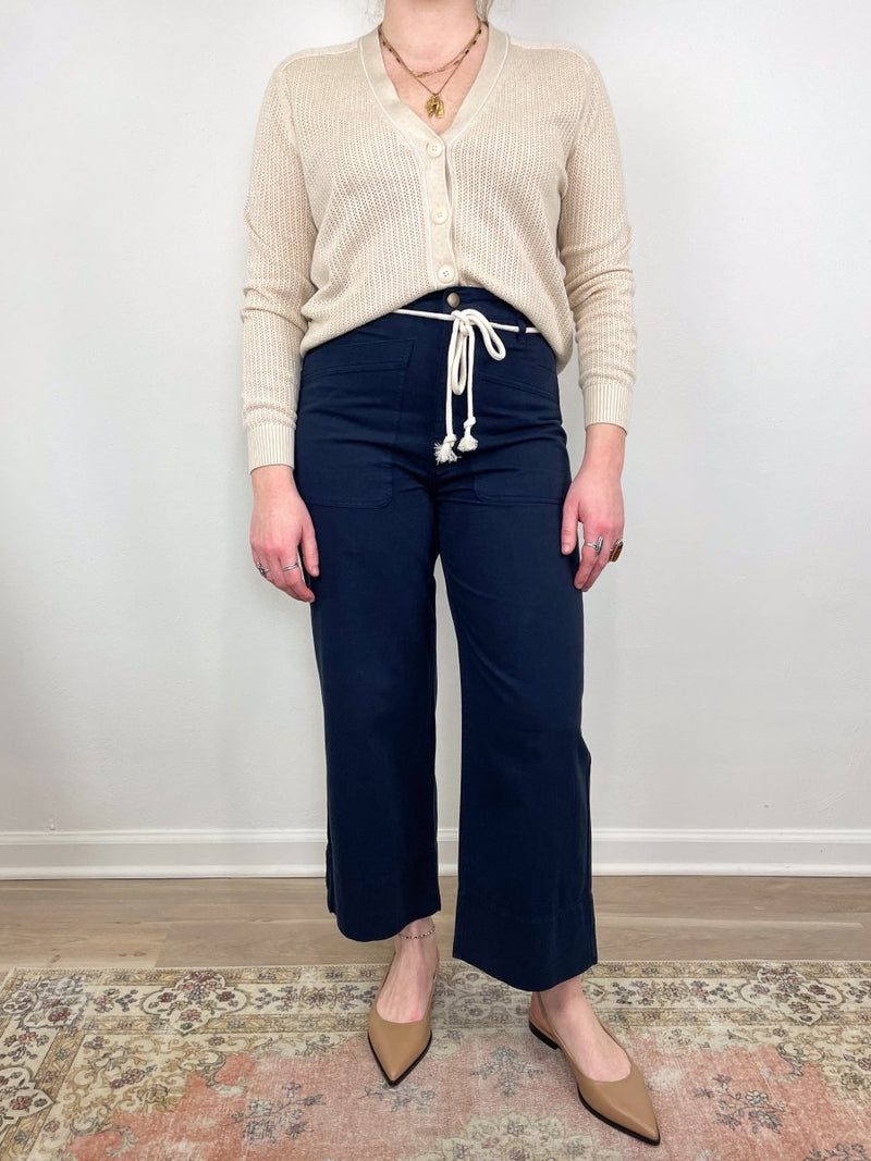 Patch Pocket Pant in Navy - The Shoe Hive