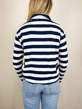 Patrick Popover Henley in Nautical Stripe - The Shoe Hive