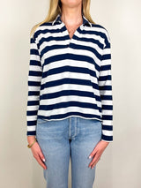 Patrick Popover Henley in Nautical Stripe - The Shoe Hive
