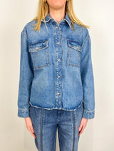 Paxton Shirt in Baltic Blue - The Shoe Hive