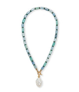 Pearl Isle Necklace in Sea Blue - The Shoe Hive