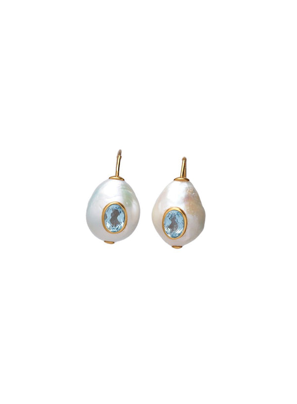 Pearl Pablo Earrings in Blue Topaz Multi - The Shoe Hive