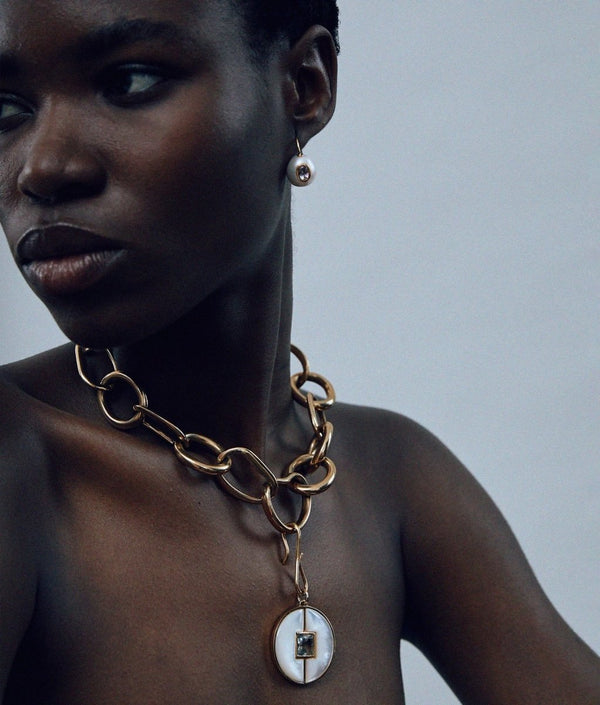 Pearl Pablo Earrings in Pink Amethyst - The Shoe Hive
