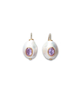 Pearl Pablo Earrings in Pink Amethyst - The Shoe Hive