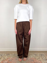 Perfect Hinged Sleeve T in White - The Shoe Hive