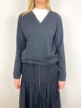 Perfect T Trompe Loeil Top in Grey Multi - The Shoe Hive