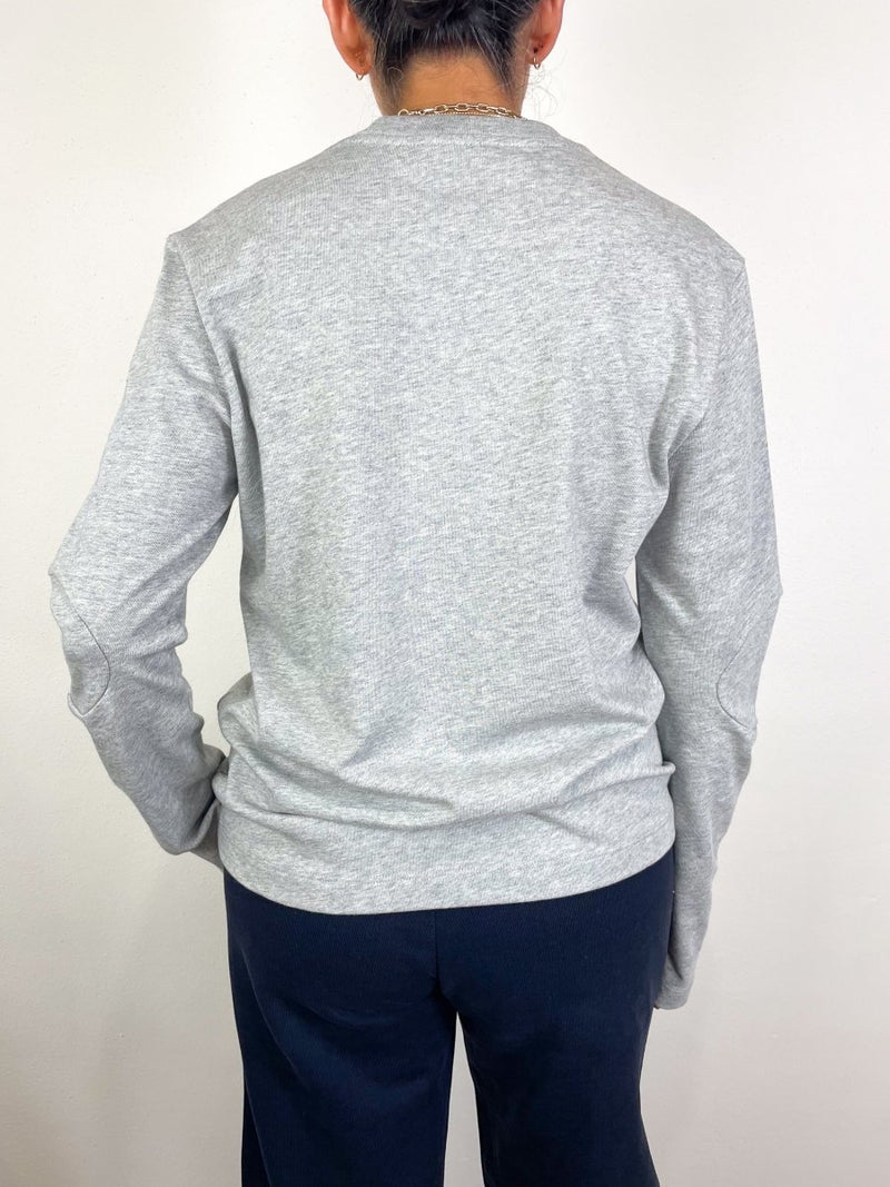 Perfect T TShirt w/Gusset Elbow Sleeve in Heather Grey - The Shoe Hive