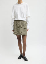 Perfect T Unisex Double Layer LS T-Shirt in White - The Shoe Hive