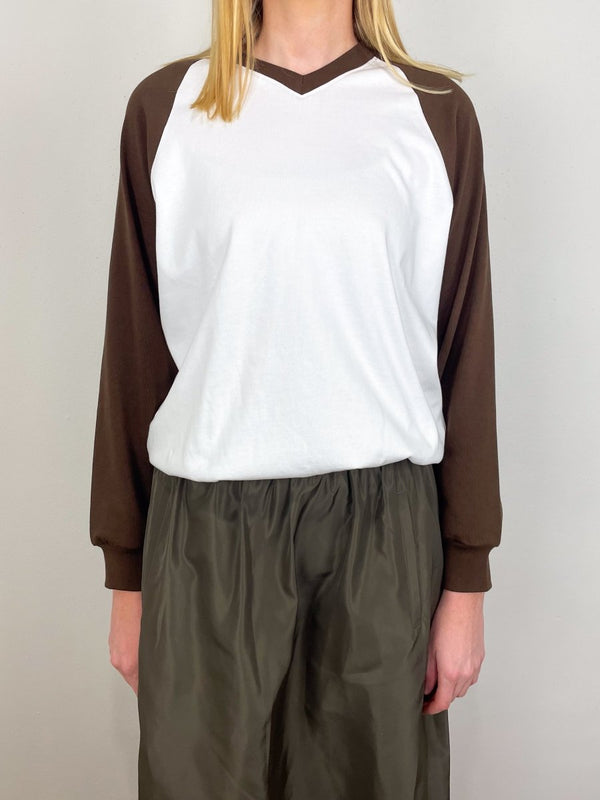 Perfect T Vintage Sweatshirt in Brown Multi - The Shoe Hive