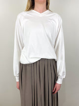 Perfect T Vintage Sweatshirt in White - The Shoe Hive