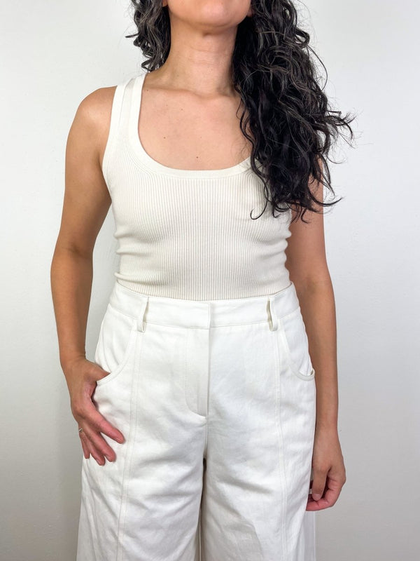 Perfect Tank in Ivory - The Shoe Hive