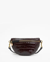 Petite Fanny in Mahogany Roma Croco - The Shoe Hive