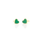 Petite Heart Enamel Stud - The Shoe Hive