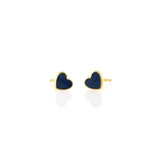 Petite Heart Enamel Stud - The Shoe Hive