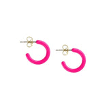 Petite Palette Enamel Post Hoop Earrings - The Shoe Hive