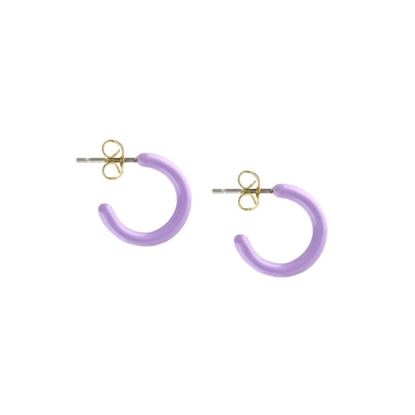 Petite Palette Enamel Post Hoop Earrings - The Shoe Hive