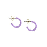 Petite Palette Enamel Post Hoop Earrings - The Shoe Hive