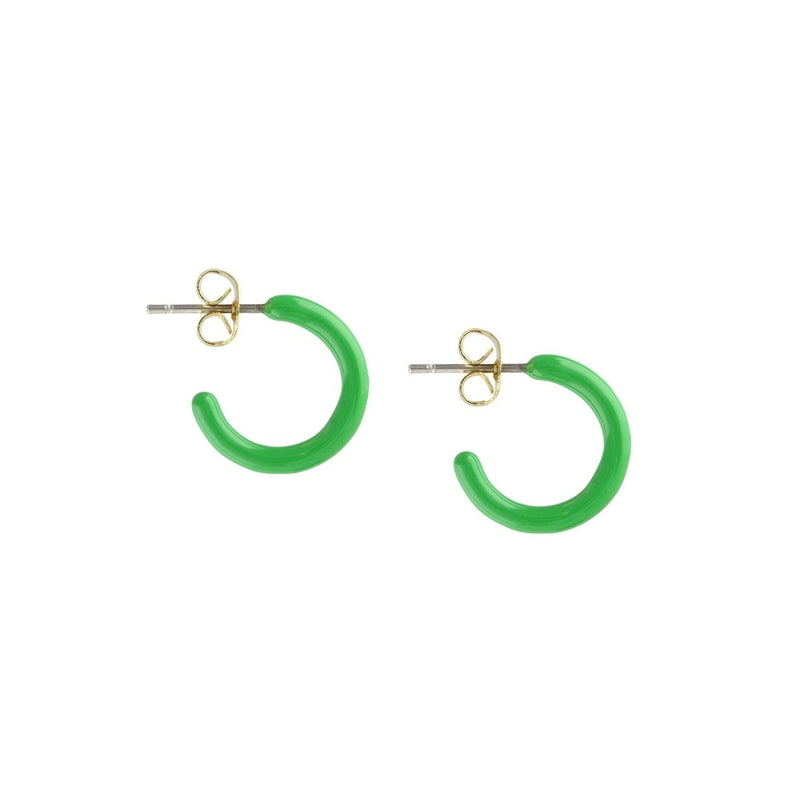 Petite Palette Enamel Post Hoop Earrings - The Shoe Hive