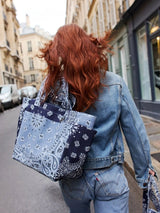 Picnic Sac in Chambray/ Navy - The Shoe Hive