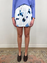 Pleat Waist Short in Orchid Print - The Shoe Hive