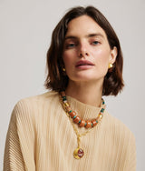 Pomegranate Pendant Necklace in Multi - The Shoe Hive