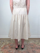 Poplin Yoke Skirt in Bamboo - The Shoe Hive