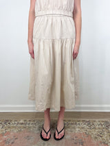 Poplin Yoke Skirt in Bamboo - The Shoe Hive