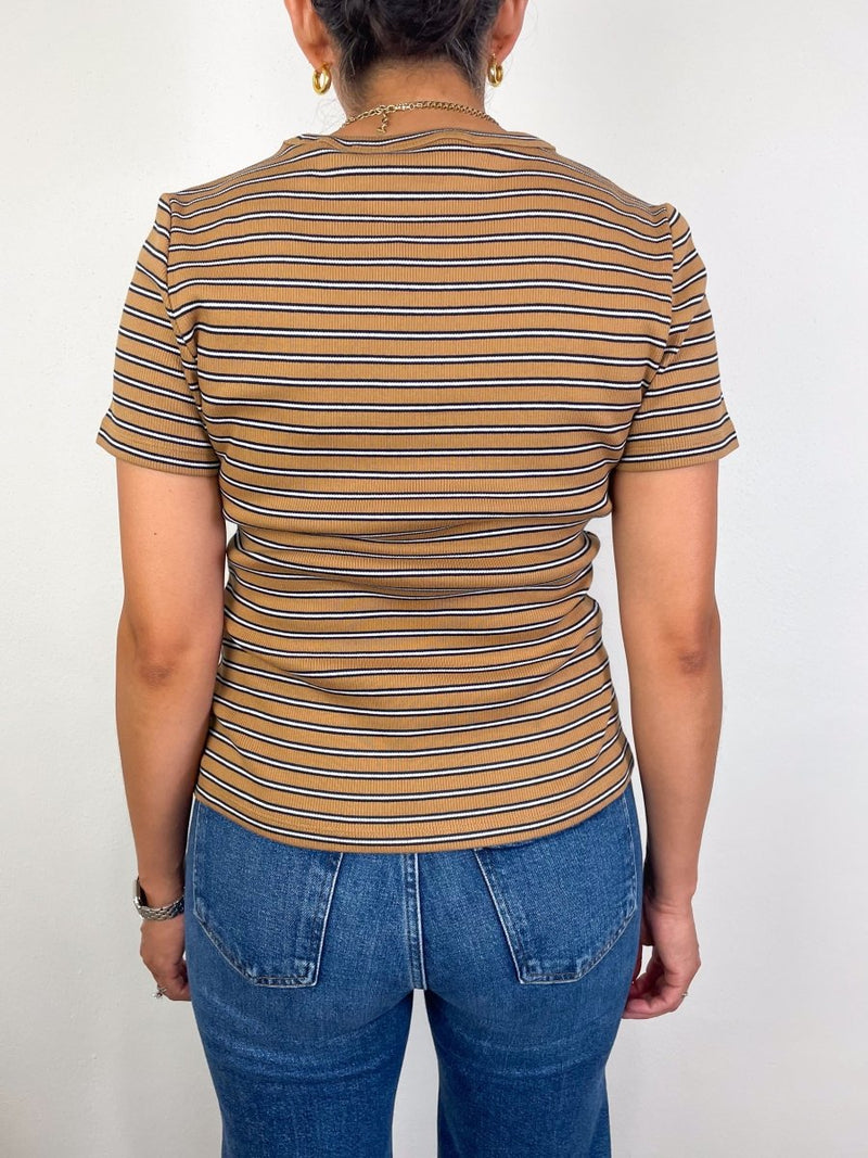 Pruitt Tee in Brown Multi - The Shoe Hive