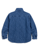 Quilted Eileen Denim Jacket in Vintage Stonewashed Indigo - The Shoe Hive