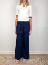 Quinelle Knit Polo in Ecru - The Shoe Hive