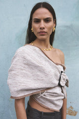 R2243 Recycled Brass 18ct Gold Plated Necklace - The Shoe Hive