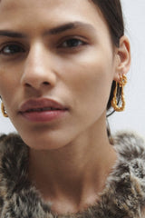 R2244 Recycled Silver 18ct Gold Plated Earrings - The Shoe Hive