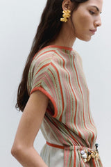 R2247 Recycled Silver 18ct Gold Plated Earrings - The Shoe Hive