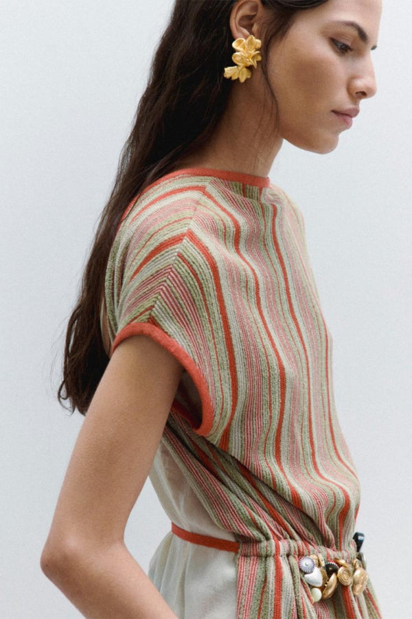 R2247 Recycled Silver 18ct Gold Plated Earrings - The Shoe Hive