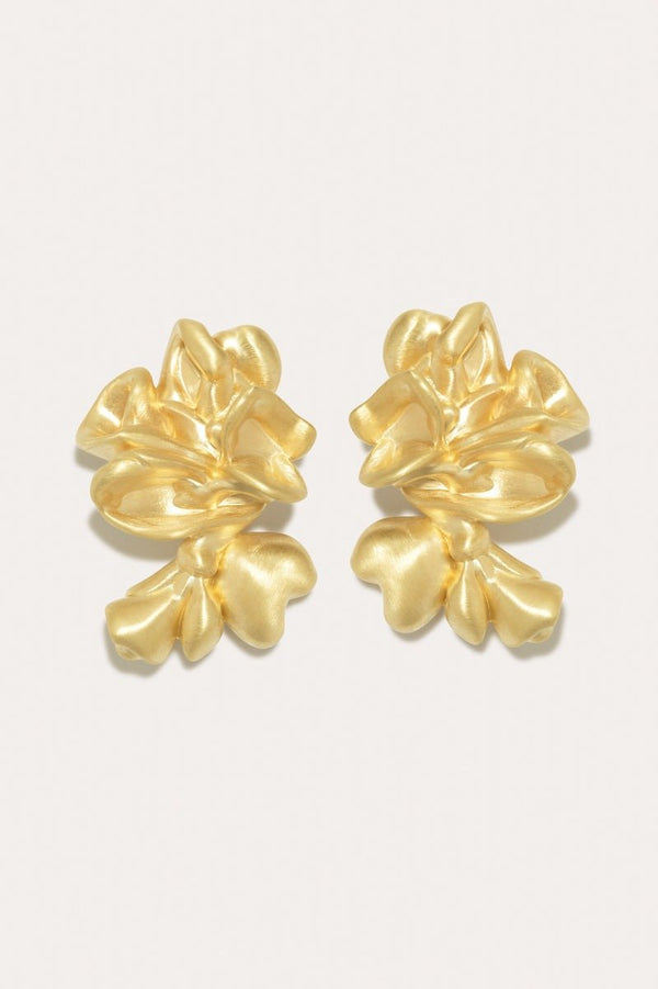 R2247 Recycled Silver 18ct Gold Plated Earrings - The Shoe Hive