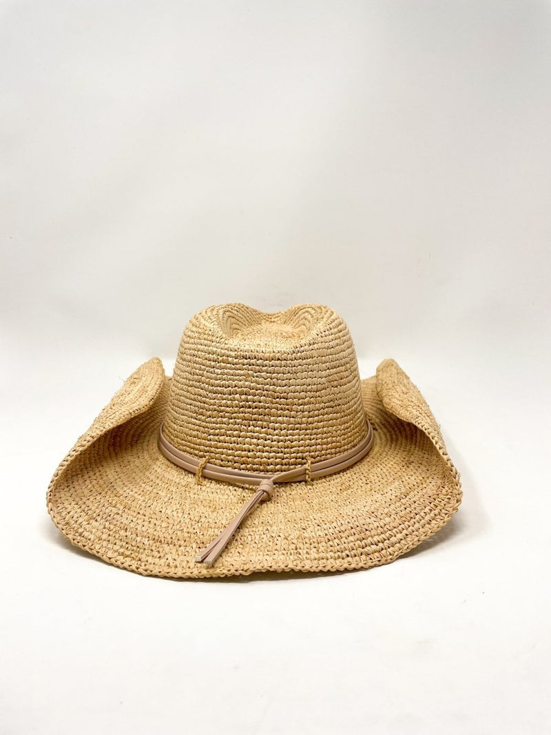 Raffia Crochet Cowboy in Natural/Tan - The Shoe Hive