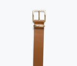 Randy Belt in Walnut Calf with Gold Hardware