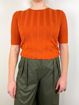 Rd Sweater 1/2 Sleeve in Cognac - The Shoe Hive