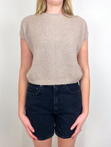 RD Sweater 1/8 in Mushroom Melange - The Shoe Hive