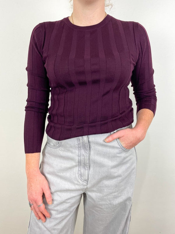 Rd Sweater in Redwine - The Shoe Hive