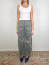 Reactive Garment Dyed Stretch Twill Sid Pant in Pewter - The Shoe Hive
