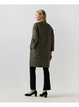 Reed Evening Coat in Chocolate Leopard - The Shoe Hive