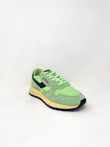 Reelwind Low in Pistachio/Black Suede Net - The Shoe Hive