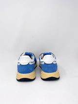 Reelwind Low Sneakers in Nylon & Suede Blue - The Shoe Hive