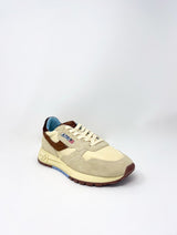 Reelwind Low Sneakers in Suede Light Blue/Rust Brown - The Shoe Hive