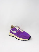 Reelwind Low Sneakers in Suede & Nylon White/Berry - The Shoe Hive